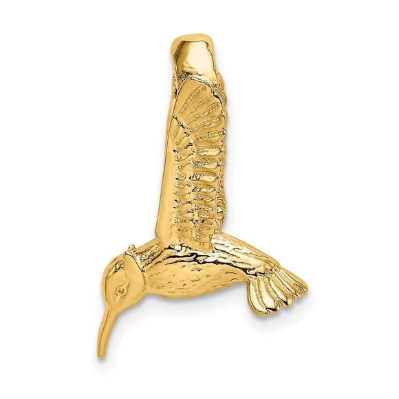 14k Yellow Gold 3-D Hummingbird Charm,All Products : American Fashion Style Bags On Sale